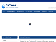 Tablet Screenshot of oxywax.com